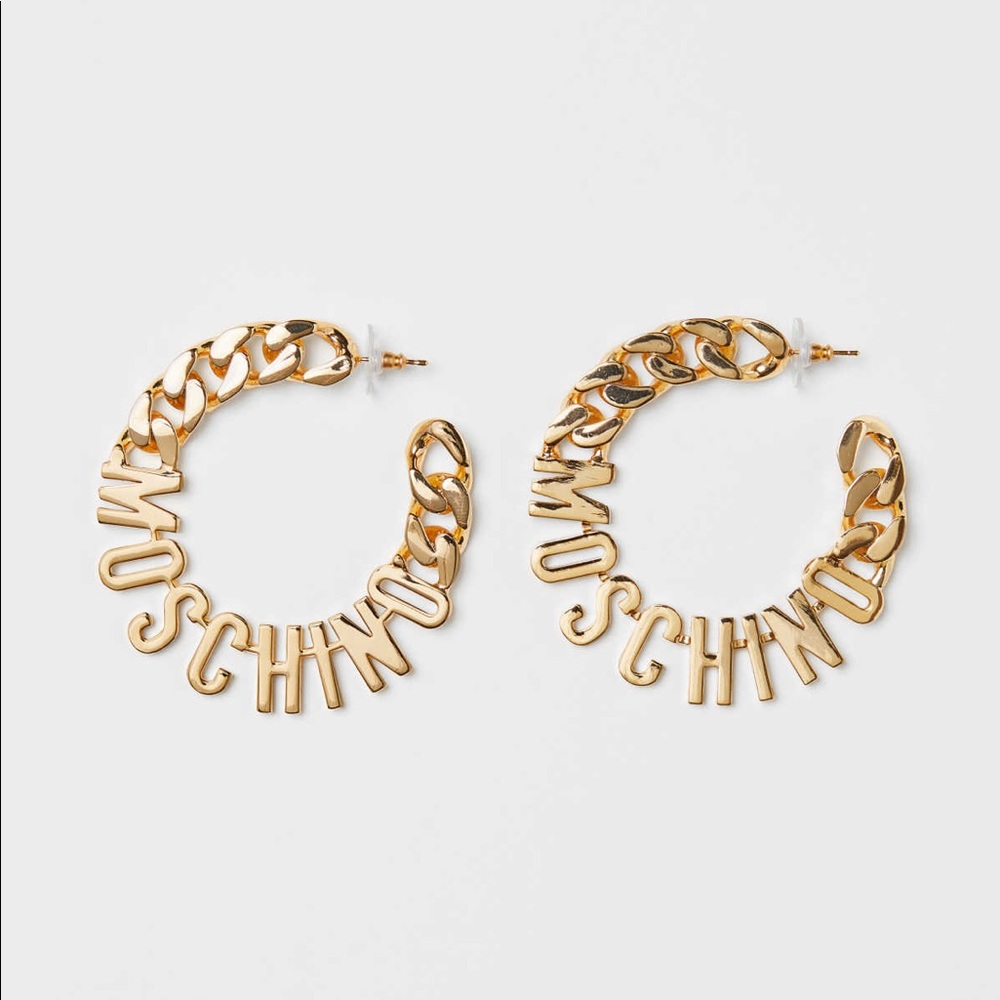 H&M Moschino Gold Plated Earrings